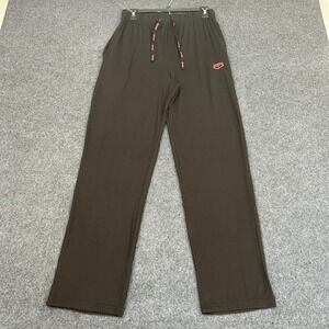 TAPOUT Athletic Lounge Pants Medium Black Red Drawstrings Logo MMA Casual